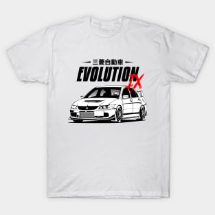 Lancer Evolution IX (white print) T-Shirt